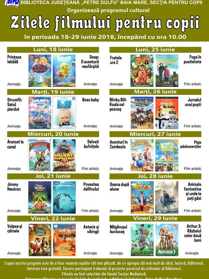 Zilele filmului pentru copii 2018