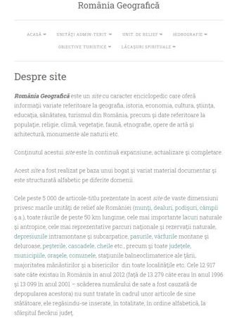 Site Romania Geografica