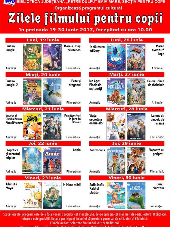 Zilele filmului pentru copii 2017