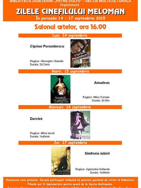 Zilele cinefilului meloman 2015