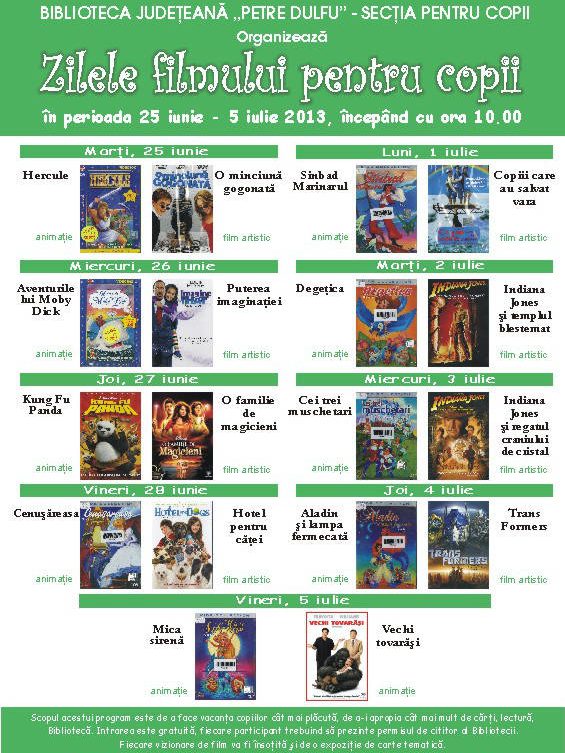 Zilele filmului pentru copii 2013