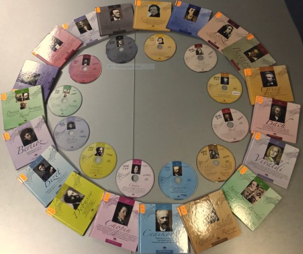 Colecția de cărți cu poveștile de viață ale celor mai mari compozitori ai lumii