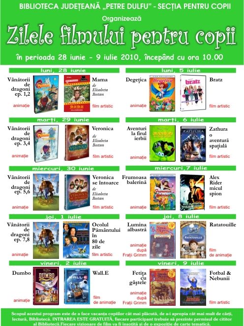 Zilele filmului pentru copii 2010