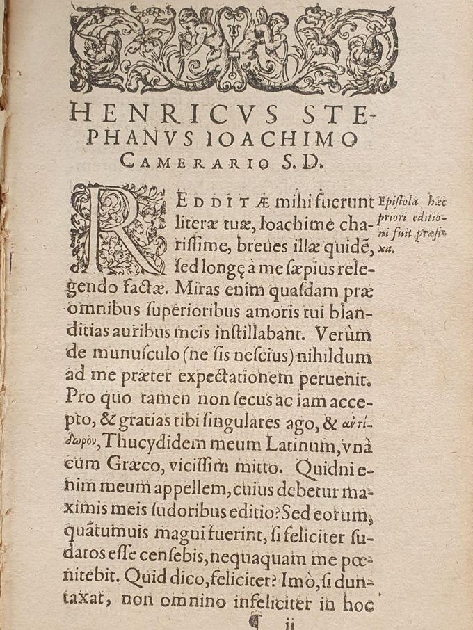 De bello Peloponnesiaco, Tucidide, Frankfurt, 1589 p1