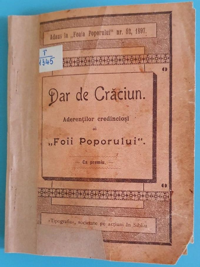 Colectii speciale – Dar de Crăciun, Sibiu, 1897