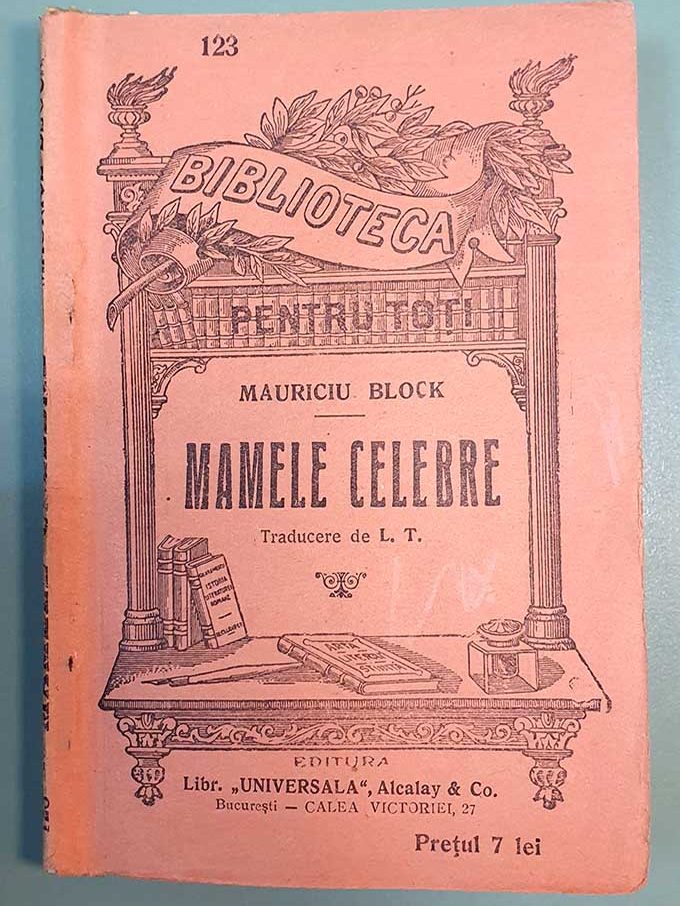 Mamele celebre, Mauriciu Block, București, 1924