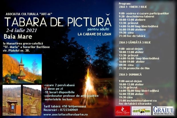 Tabăra de pictură ”ART-M” 2-4 iulie 2021