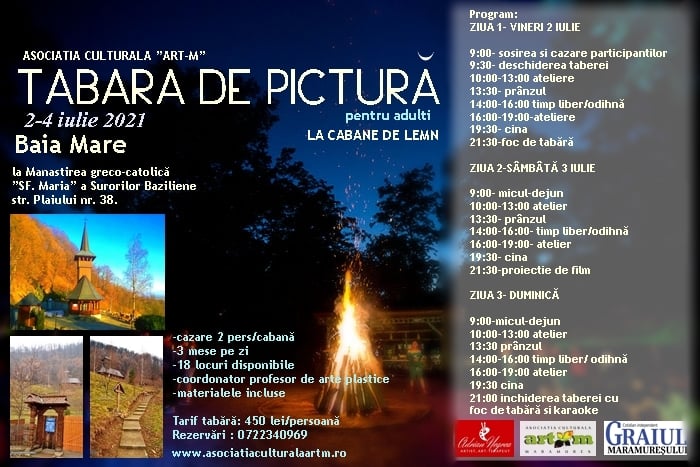Tabăra de pictură ”ART-M” 2-4 iulie 2021