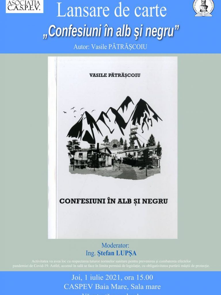 Lansare de carte Confesiuni în alb și negru, autor Vasile Pătrășcoiu