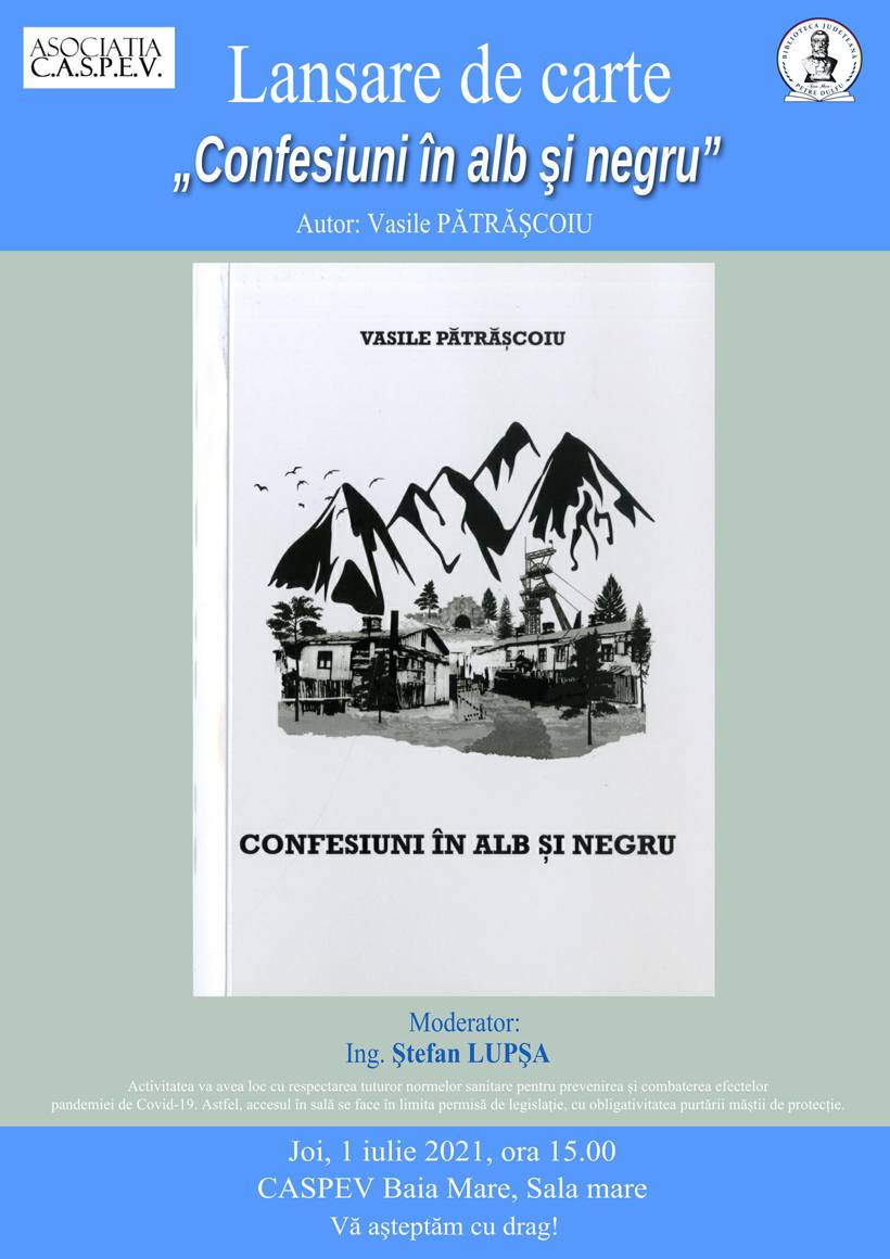 Lansare de carte Confesiuni în alb și negru, autor Vasile Pătrășcoiu