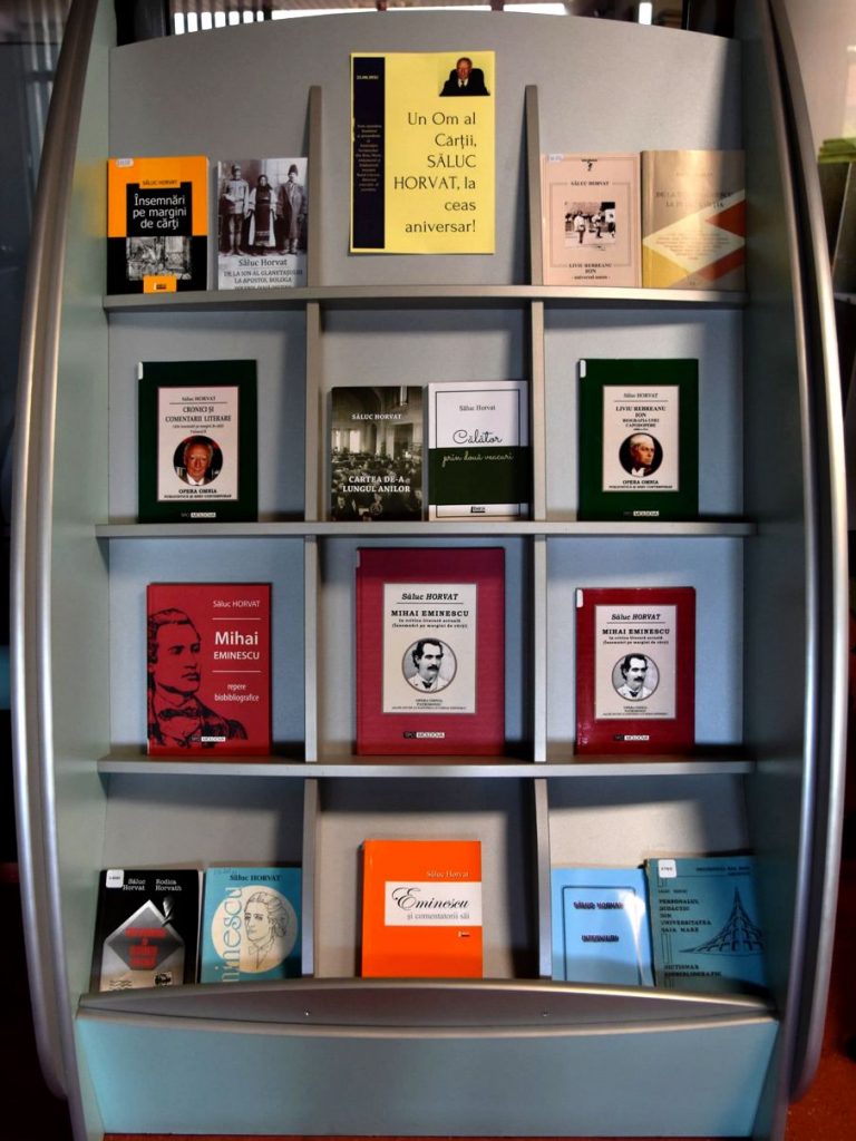 Un om al cărții, Săluc Horvat, la ceas aniversar – Expozița de carte