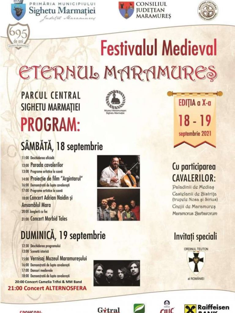 Festivalul Medieval Eternul Maramureș, 18-19 septembrie 2021 – Sighetu Marmaţiei