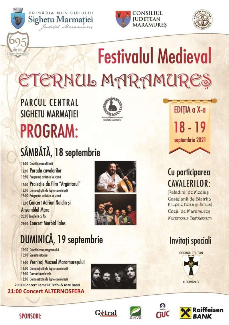 Festivalul Medieval Eternul Maramureș, 18-19 septembrie 2021 – Sighetu Marmaţiei