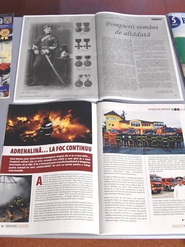 Ziua Pompierilor din România, Expoziţie de reviste realizată la BJPD, 13 septembrie 2021