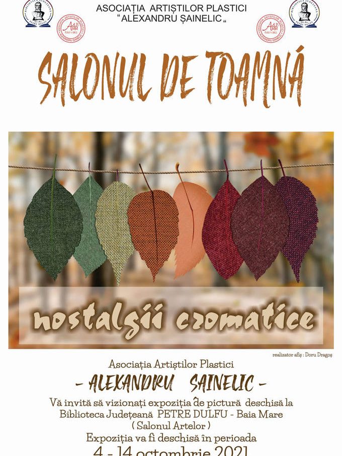 Expozitia Salonul de toamnă – nostalgii cromatice 4 – 14 octombrie 2021 – AAPBM