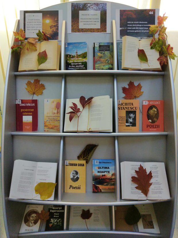 Expoziție de carte Emoții de toamnă, prin file de poezie la BJPD – 01-11-21