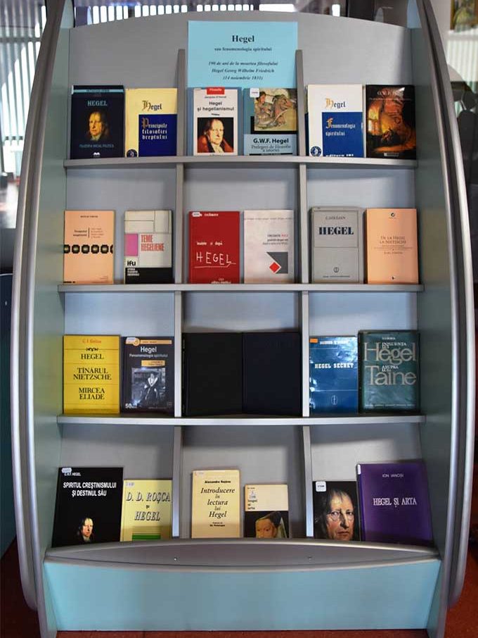 Expoziție de carte la BJPD – George Friedrich Hegel – 14 noiembrie 1831