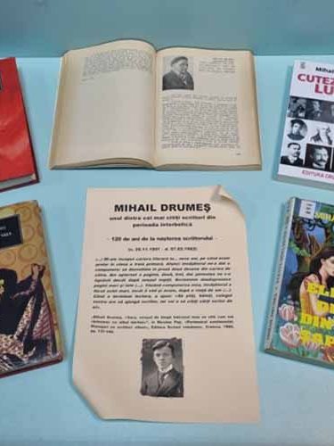 Vitrină de carte la BJPD – Mihail Drumeș, 120 de ani (26 noiembrie 2021)
