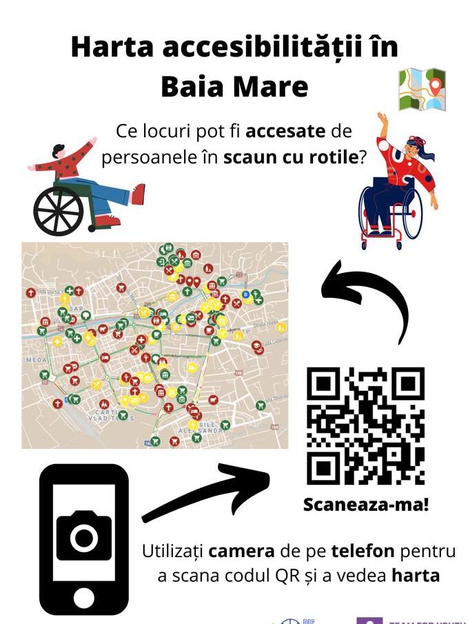 Harta accesibilității în Baia Mare