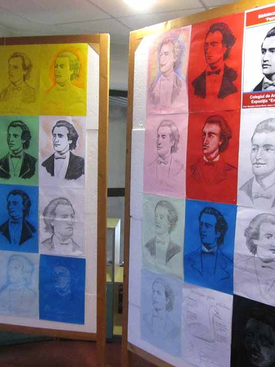 Expozitie Imagini şi chipuri eminesciene la BJPD 14-01-2022