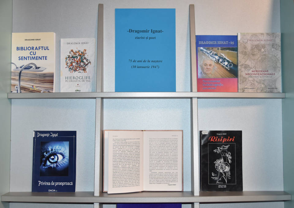 Vitrină de carte Dragomir Ignat – 75 de ani de la naștere (30 ianuarie 1947)