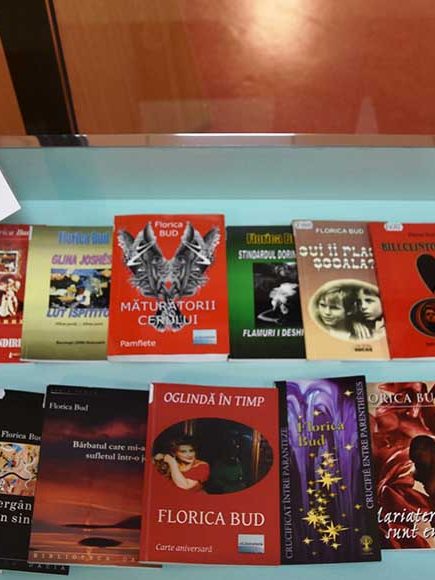 Vitrină de carte Florica Bud la ceas aniversar – BJPD 21.03.1957