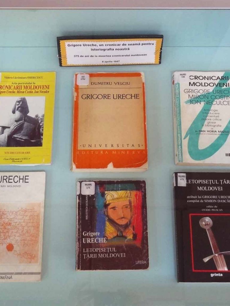 Vitrină de carte – Grigore Ureche 375 de ani – BJPD-08-04-22