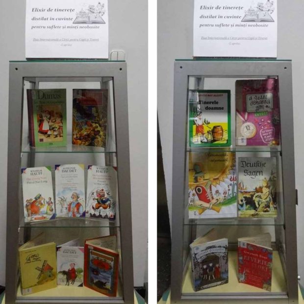 Vitrină de carte tematică – Elixir de tinerețe -BJPD-01-04-2022