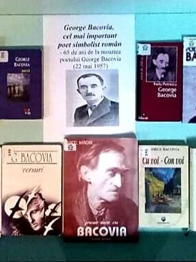 65 de ani de la moartea poetului George Bacovia – vitrină de carte la BJPD, 22 mai 2022