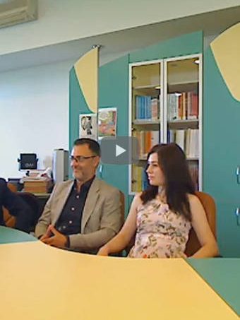 Conferința de presă ROMANIA UNIVERSALIS la biblioteca județeană, 05-05-2022