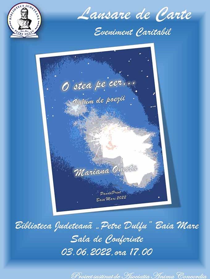 Lansare O stea pe cer, de Mariana Omota, 3 mai 2022