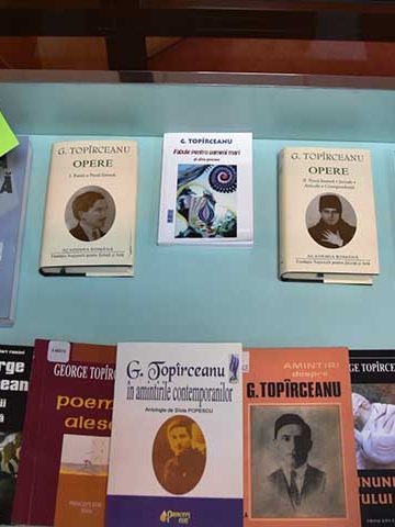 Vitrina de carte George Topîrceanu – 85 de ani de la moarte – 7.05.2022