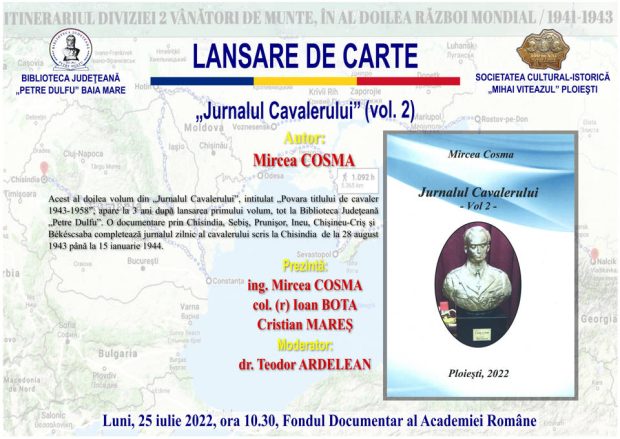 Afis Lansare carte Mircea COSMA – vol. 2
