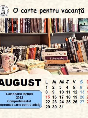 Expoziţie de carte Calendarul lecturii, august 2022 1