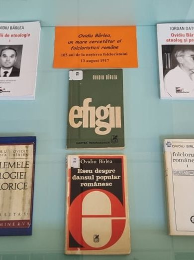 Vitrină de carte la BJPD – Ovidiu Bârlea, n-13-08-1917