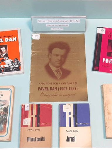 Vitrină de carte – prozatorul Pavel Dan – 115 ani – BJPD 03-08-22