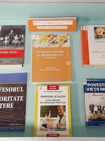 Ziua Mondială a Profesorilor – Vitrină de carte la BJPD 05-10-2022
