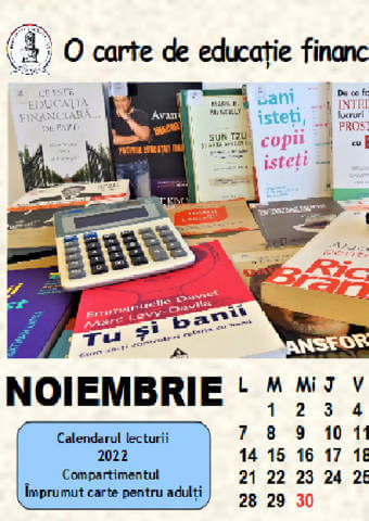 Calendarul lecturii, Noiembrie – BJPD 09-11-2022