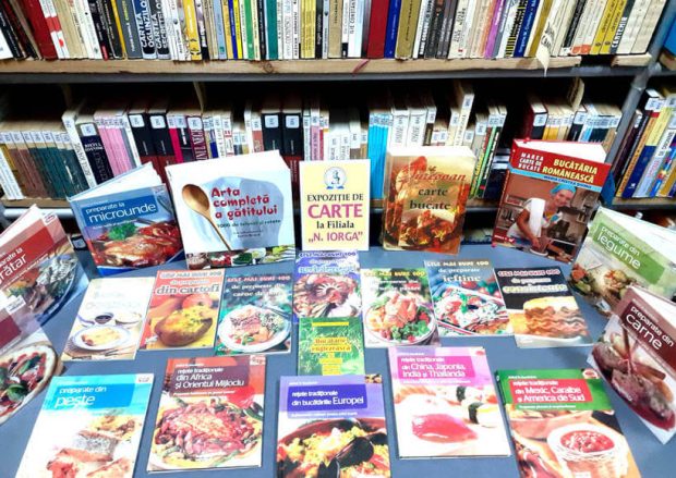 Expoziţie de carte – Bucate alese din lume culese – la Filiala Iorga BJPD 08-11-22