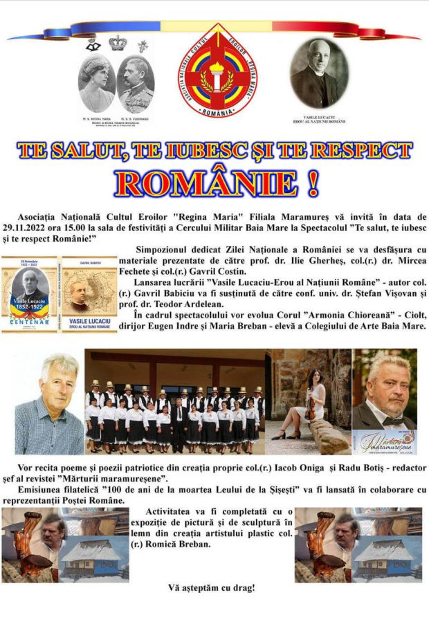 Simpozion Te salut, te respect și te iubesc, Românie 29-11-2022