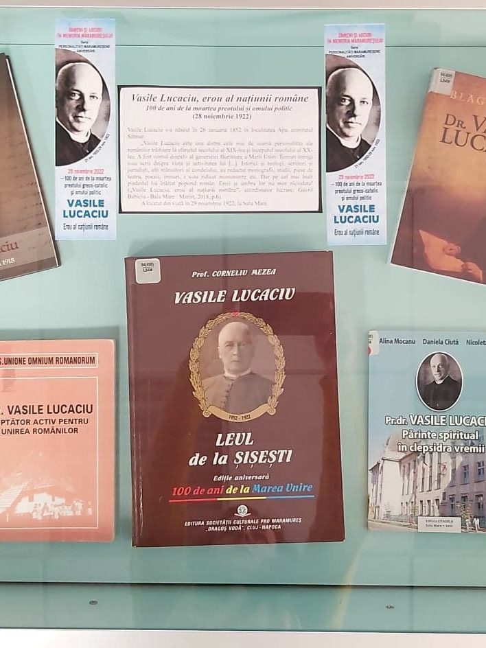 Vitrină de carte – 100 de ani de la moartea lui Vasile Lucaciu – BJPD 29-11-2022