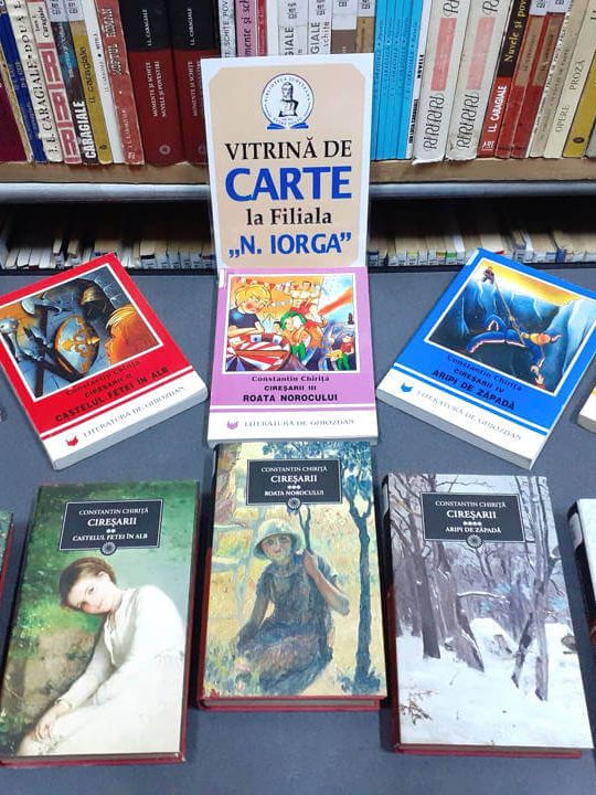 Vitrină de carte – Constantin Chiriţă şi nemuritorii Cireşari – la Filiala Iorga BJPD 14-11-22