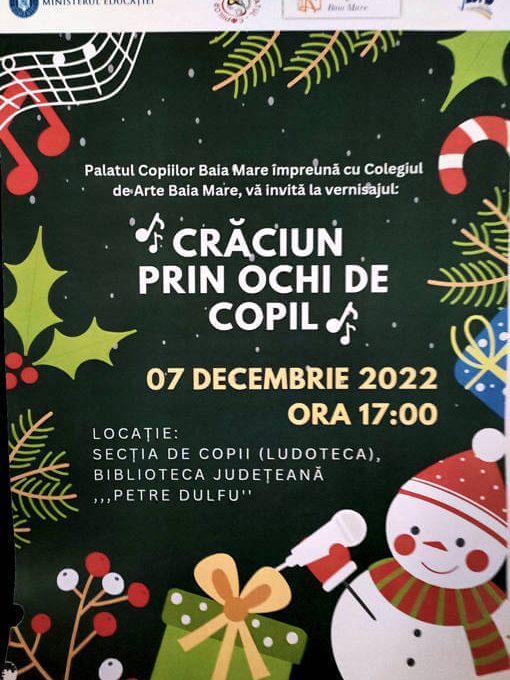 Vernisaj Crăciun prin ochi de copil -BJPD-07-12-22