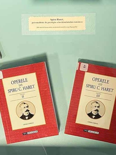 Vitrină de carte – 110 ani de la moartea matematicianului Spiru Haret – BJPD 18-12-22
