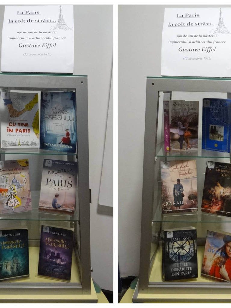 Vitrină de carte – 190 de ani de la nașterea inginerului Gustave Eiffel – BJPD-15-12-22