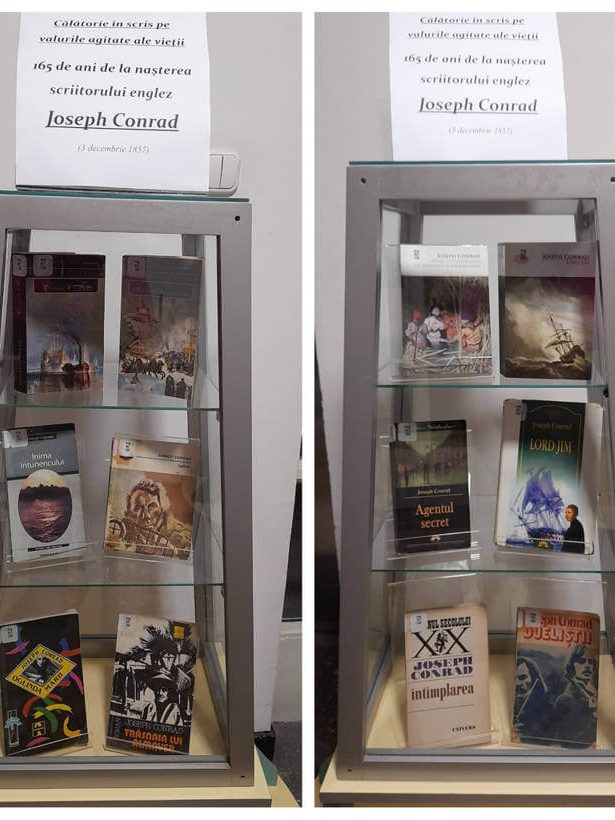Vitrină de carte Joseph Conrad – 165 la Multiculturalia-BJPD-06-12-22