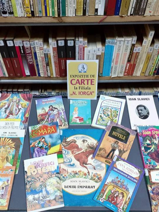 Expoziție de carte Ioan Slavici – Viaţa şi opera – la Filiala Iorga BJPD 18-01-2023