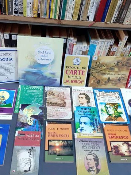 Expoziție de carte Mihai Eminescu la Filiala Iorga 11-16 ianuarie 2023