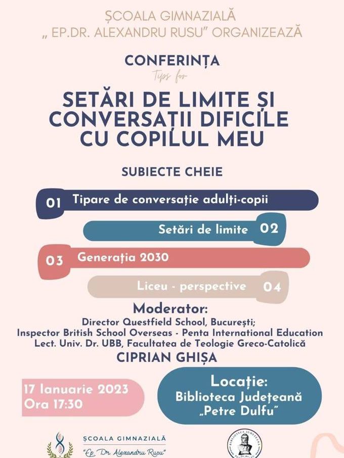 Setări de limite și conversații dificile cu copilul meu la BJPD 17-01-23