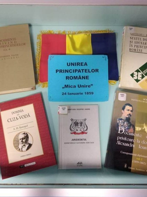 Vitrină de carte – 24 Ianuarie, Unirea Principatelor Române – BJPD 24-01-2023